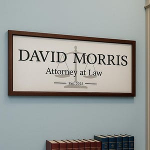 Personalized Lawyer Gift – Custom Name & Graduation Year – Perfect for Law Office or Bar Exam