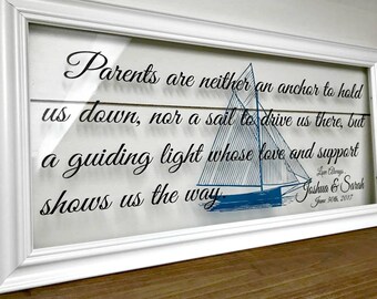 Gifts For Parents Parent Wedding Gift Parents Of The Bride Etsy