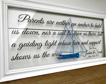 Gifts For Parents Parent Wedding Gift Parents Of The Bride Etsy