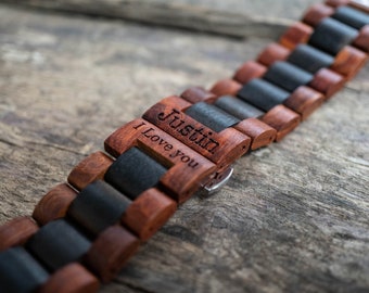 wooden watch strap