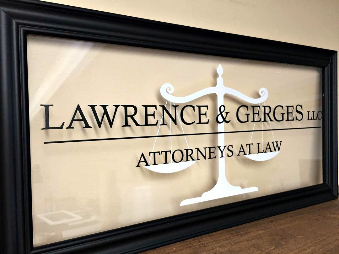 Law Firm Decor Lawyer Gift Gift for Attorneys Law Office Decor Etsy