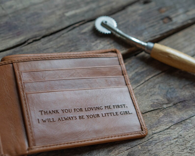 engraved wallet for father's day