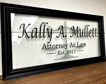 Gift for Lawyer, Lawyer Gift, Lawyer Gift for Women, Lawyer Gift for Man, Attorney Gift, Attorney Office Decor, Attorney Sign, B104