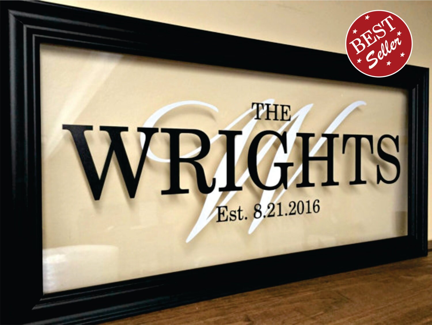 Unique Wedding Gift for Couple, Wedding Gift Last Name Sign Personali…