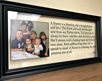 Nanny Gift Grandma Gift Nana Gift Nana Picture Frame Christmas Gift for Grandparents Grandfather Gift Gifts for Grandma Personalized Grandma