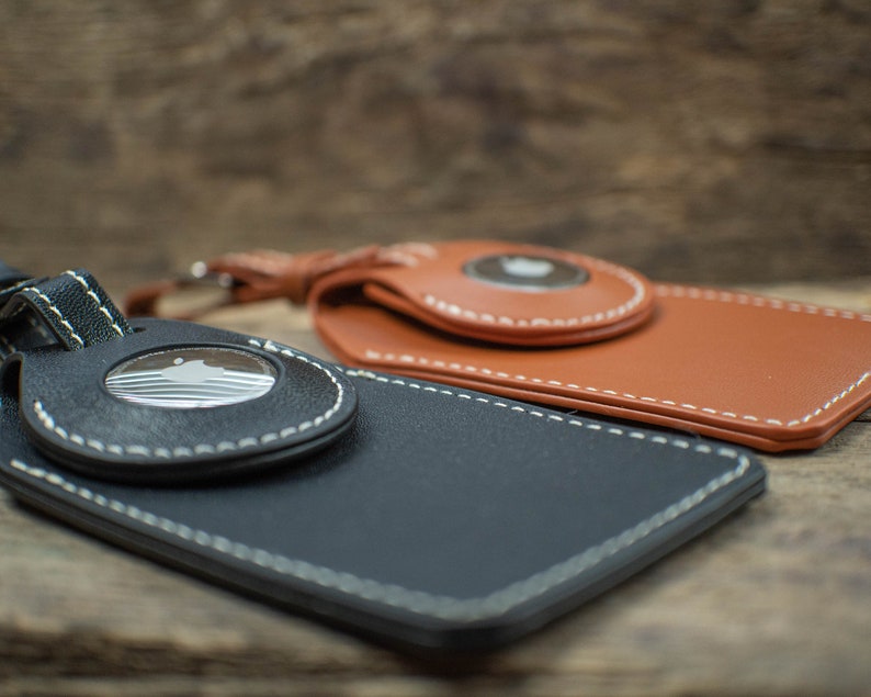 Airtag Luggage Tags Personalized Leather Vacation Gifts Etsy