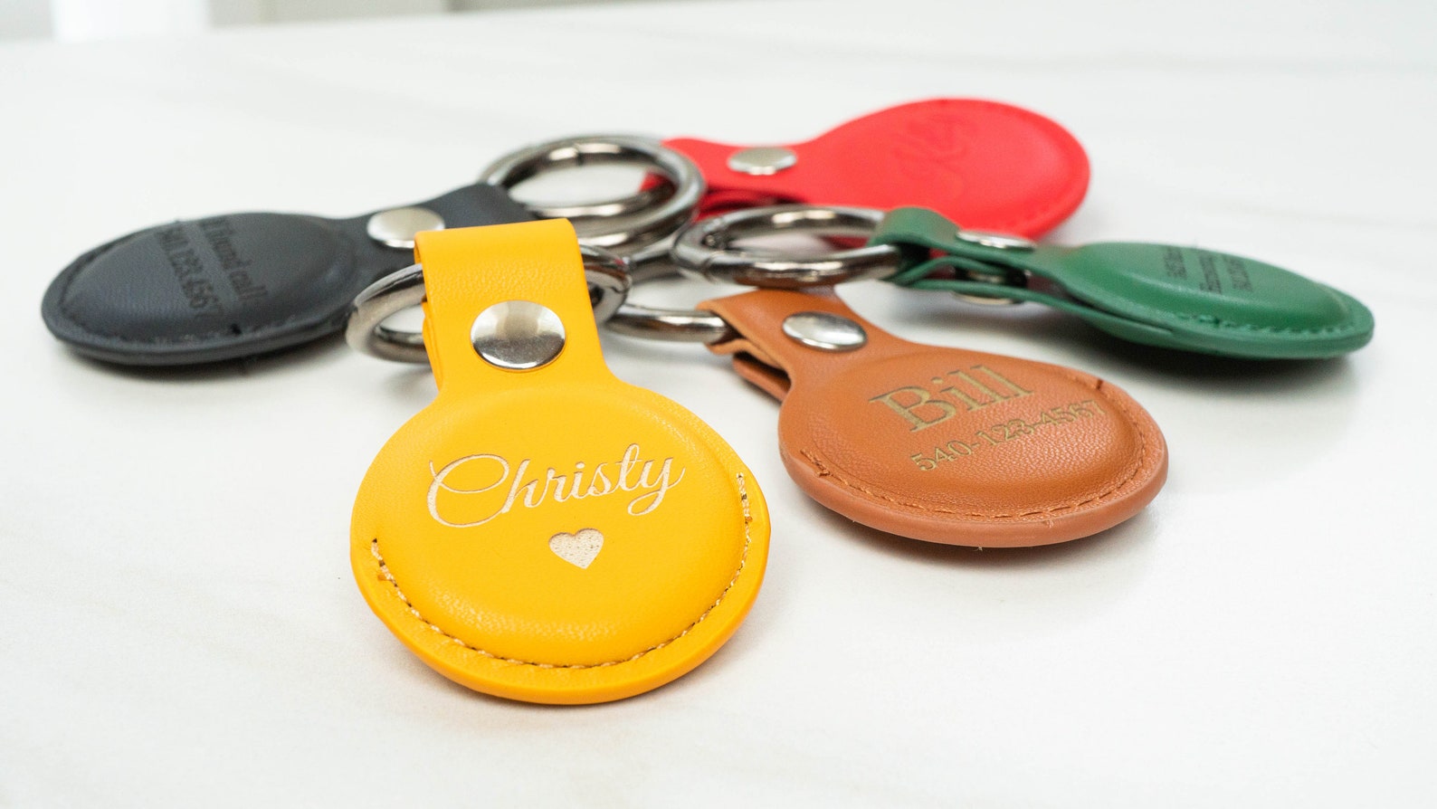 Airtag Keychain Personalized Air Tag Holder Holder Key Chain Etsy
