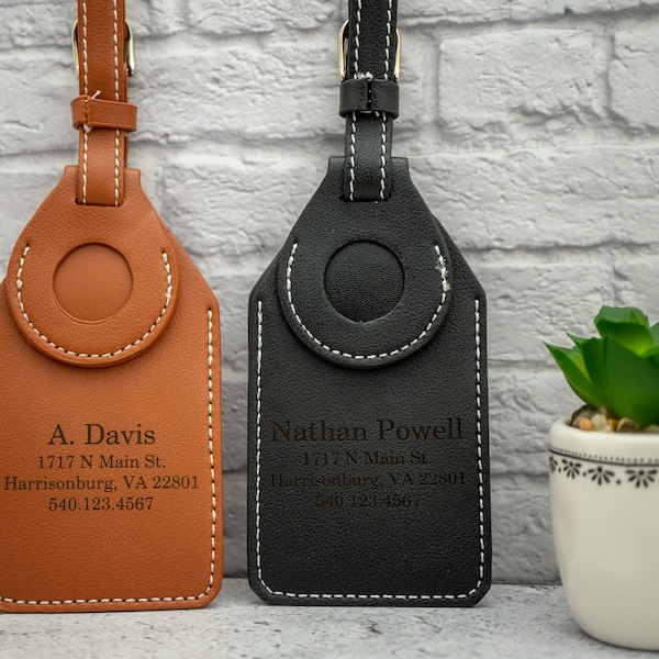 Luggage Tags Personalized, Air Tag Holders, Vacation Gifts, Road Trip Gifts, Promotional Executive Gifts