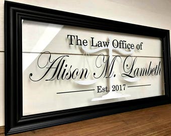 Lawyer Gift | Lawyer Office Decor | Lawyer Gift for Man or Woman | Law Office Decor