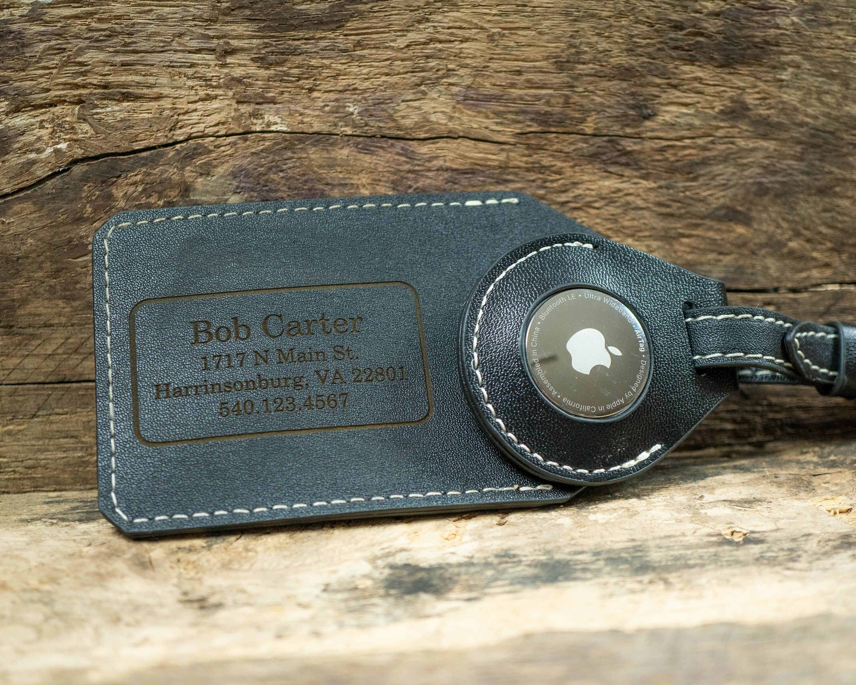 Airtag Luggage Tags Personalized Leather Vacation Gifts Etsy