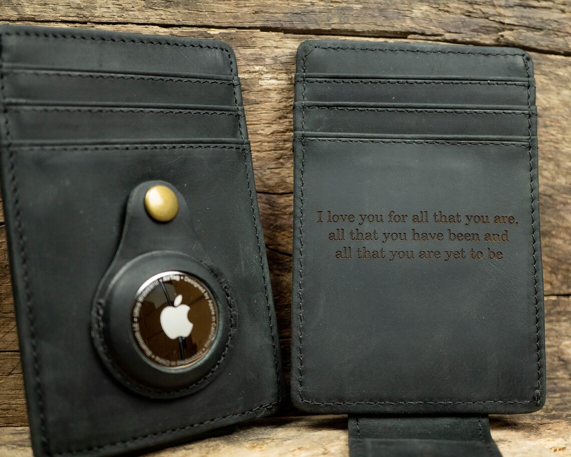 Custom Apple Air Tag Money Clip Wallet Airtag Money Clip Etsy