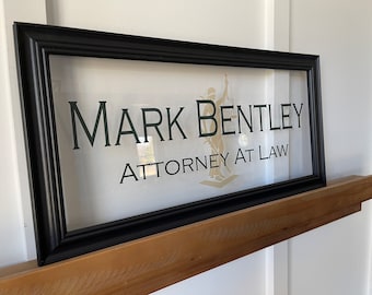 Gifts for Attorneys | Personalized Lawyer Gift | Law School Graduation Gift | Law Office Decor | Law Firm Sign