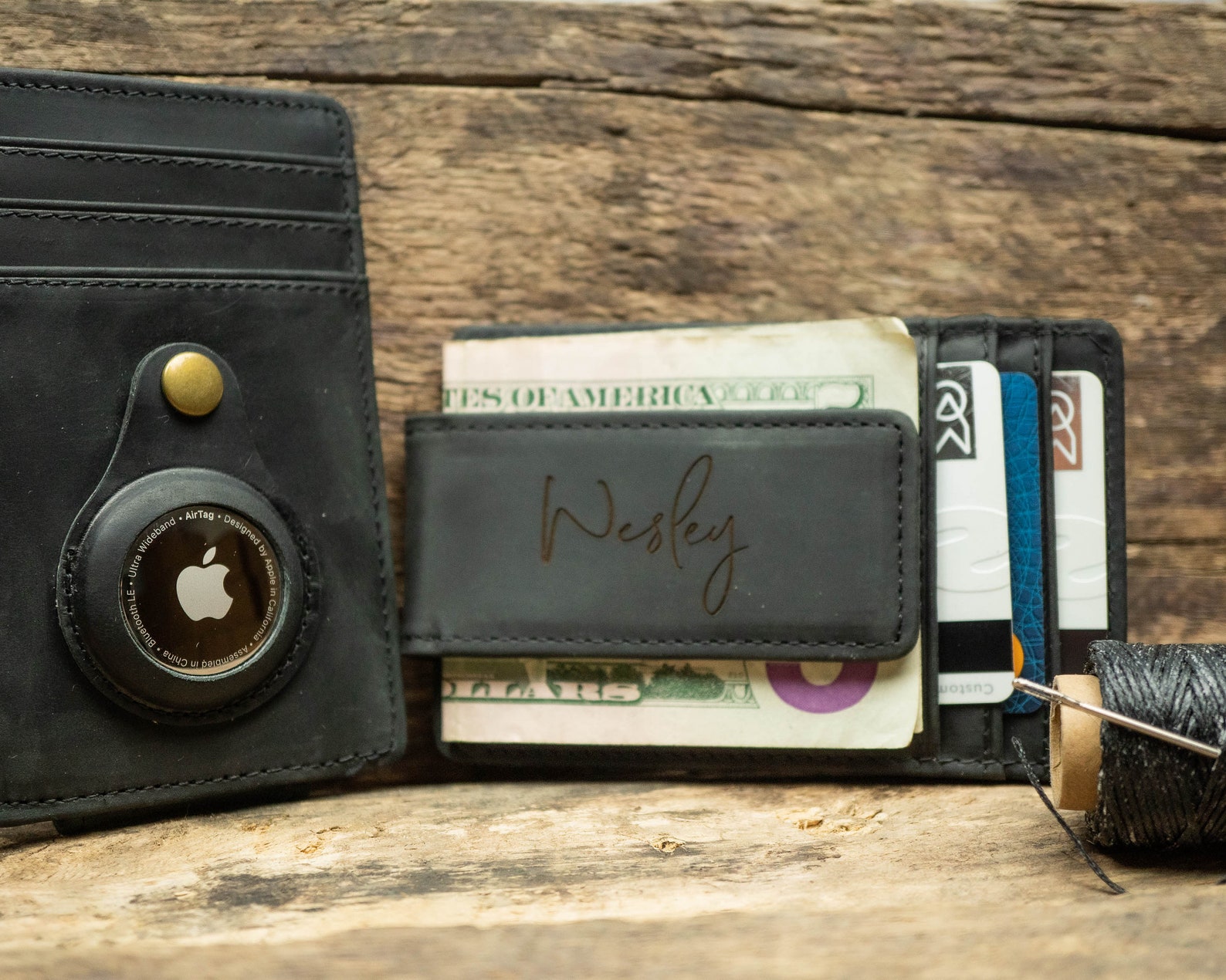Custom Apple Air Tag Money Clip Wallet Airtag Money Clip Etsy