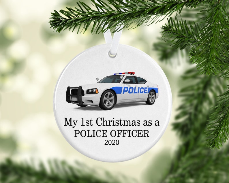 Police Officer Gifts Police Officer Ornament Cop Gifts Personalized Christmas Ornaments Handmade C180C