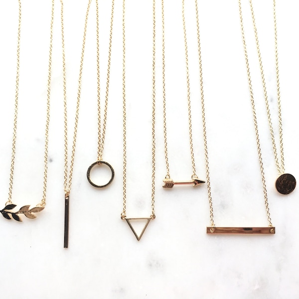 Layered Necklace, Dainty Necklace, Minimalist Necklace, Dainty Layering Necklace, Delicate Simple Necklace Gift for Her Birthday Mother