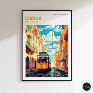 Lisbon Portugal Print, Wall art Art Print, Poster, Travel Print, Travel Poster, Wall Art, Living Room Prints, Art Decor