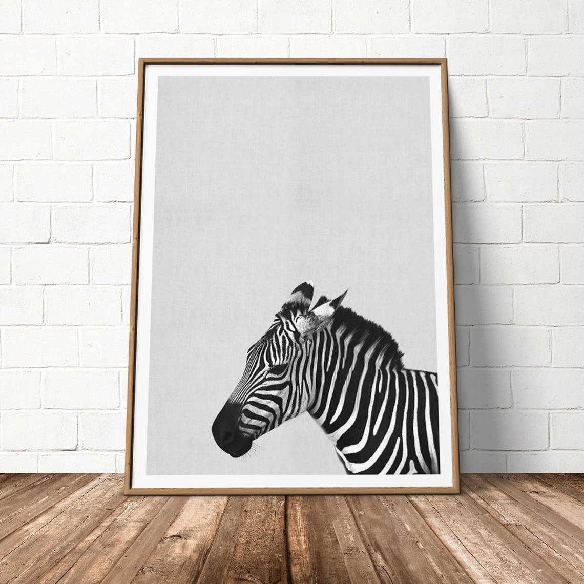 Zebra Print Nursery Decor Safari Baby Shower Print Large Etsy