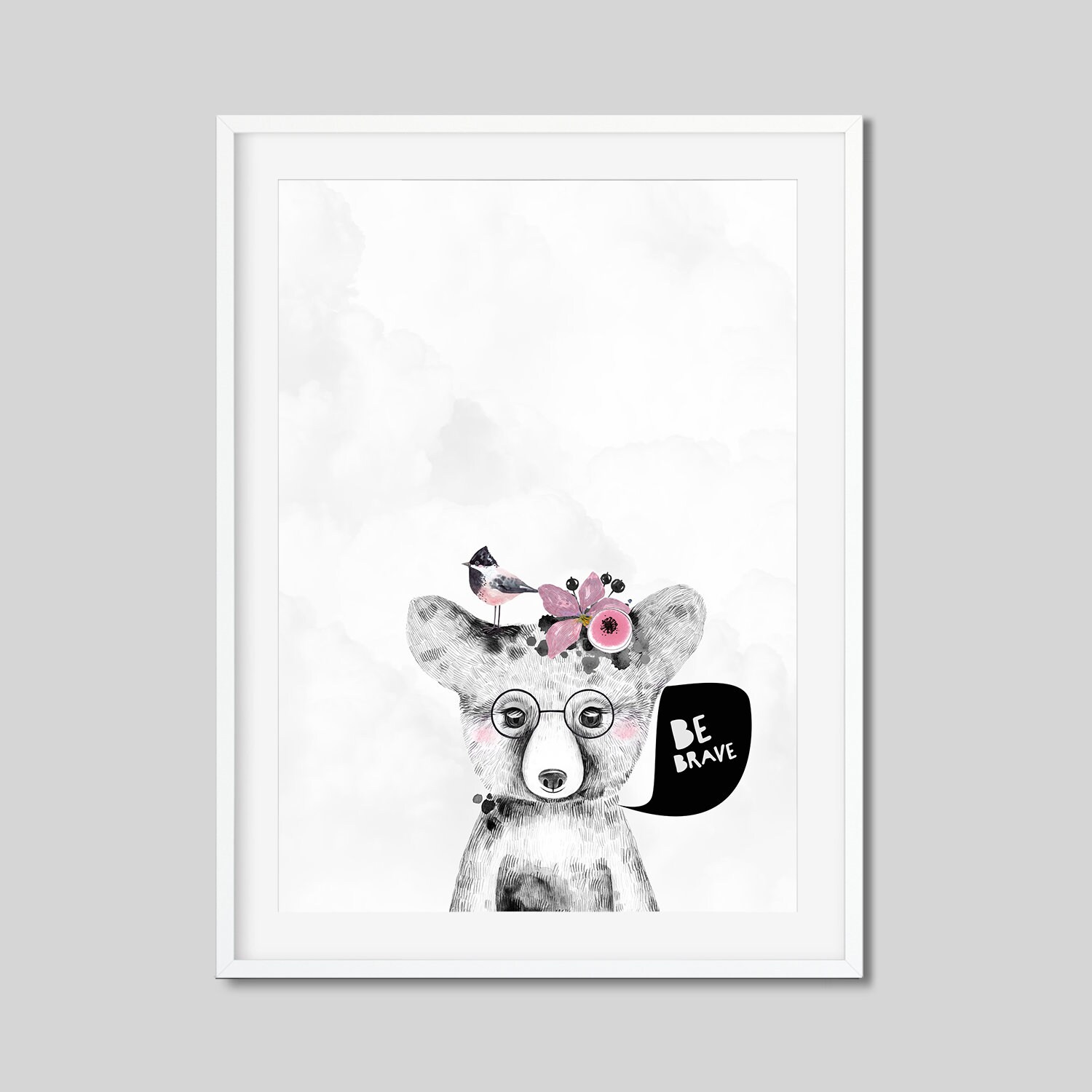 Nursery Animal Print Set of Prints Baby Animal Prints Etsy