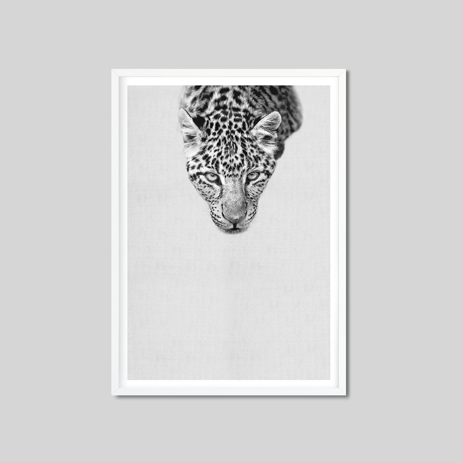 Cheetah Print Safari Nursery Animal Wall Art Black and White Etsy UK