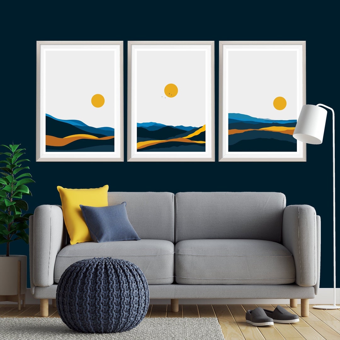 Set of 3 Nordic Print Scandinavian Print Minimal Wall Art - Etsy UK