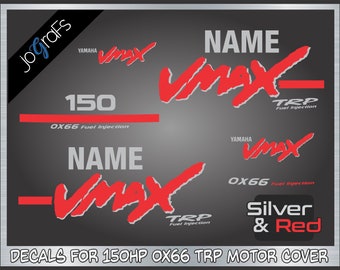 Yamaha VMAX TRP 150hp Decal Kit - Outboard Engine Replacement Die-Cut Stickers