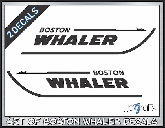 BOSTON WHALER  replacement DECAL set Fishing  Boat 