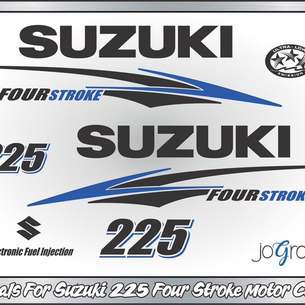 Sjs Engine Sticker Suzuki Outboard Decal - Etsy