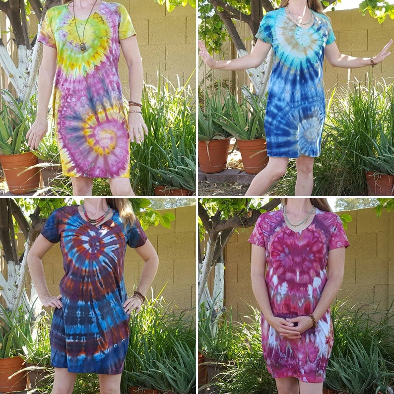 etsy tie dye dress