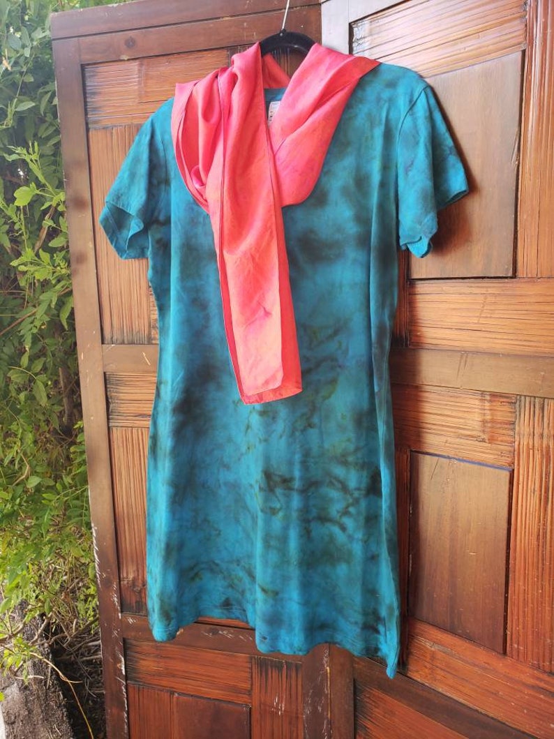 Women/'s Dress cover-up Tie Dye Short Dress Love Yoga Boho Chic Dress Poolside Tie Dye Dress Beach Large Dress Hippie Dress