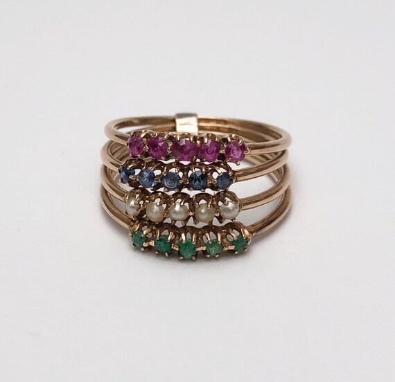 Fantastic 14ct Gold Vintage Harem Ring