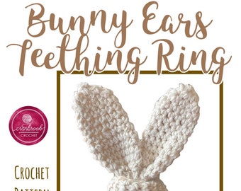 Bunny Ears Teething Ring Crochet Pattern