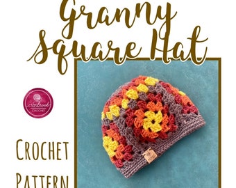 Granny Square Hat Crochet Patern