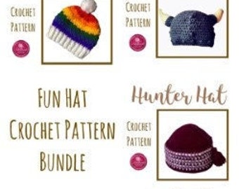 Fun Hat Crochet Pattern Bundle