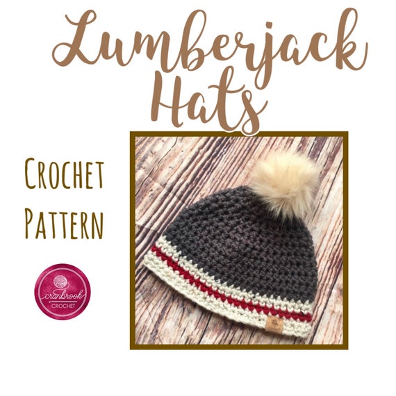 Lumberjack Hats Crochet Pattern Etsy