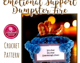 Dumpster Fire Crochet Pattern