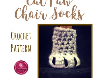 Cat Paw Chair Sock Crochet Pattern