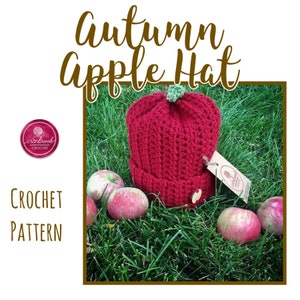 Autumn Apple Hat Crochet Pattern