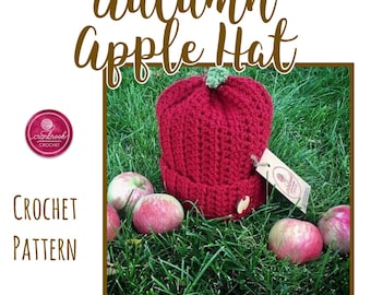 Autumn Apple Hat Crochet Pattern