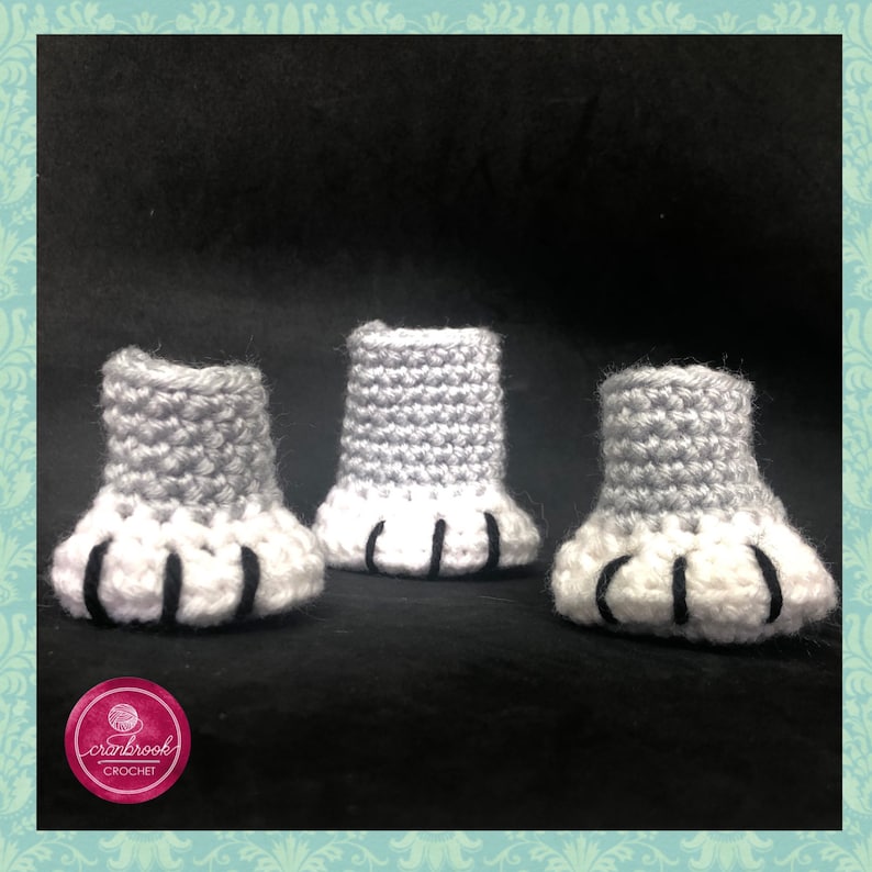 Cat Paw Chair Sock Crochet Pattern image 7