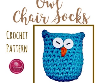 Wise Owl Chair Sock Crochet Pattern