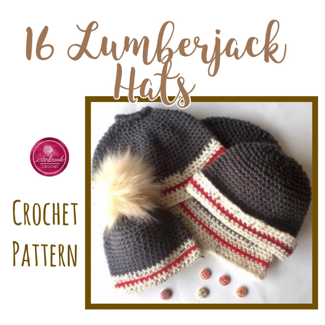 16 Lumberjack Hats Crochet Pattern Etsy