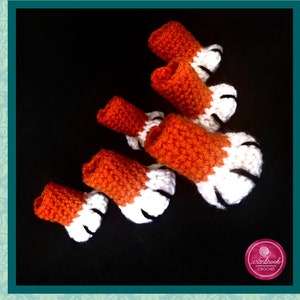 Cat Paw Chair Sock Crochet Pattern image 2