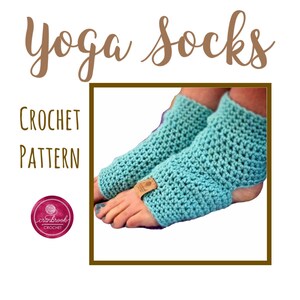 Striped Yoga Socks Crochet Pattern