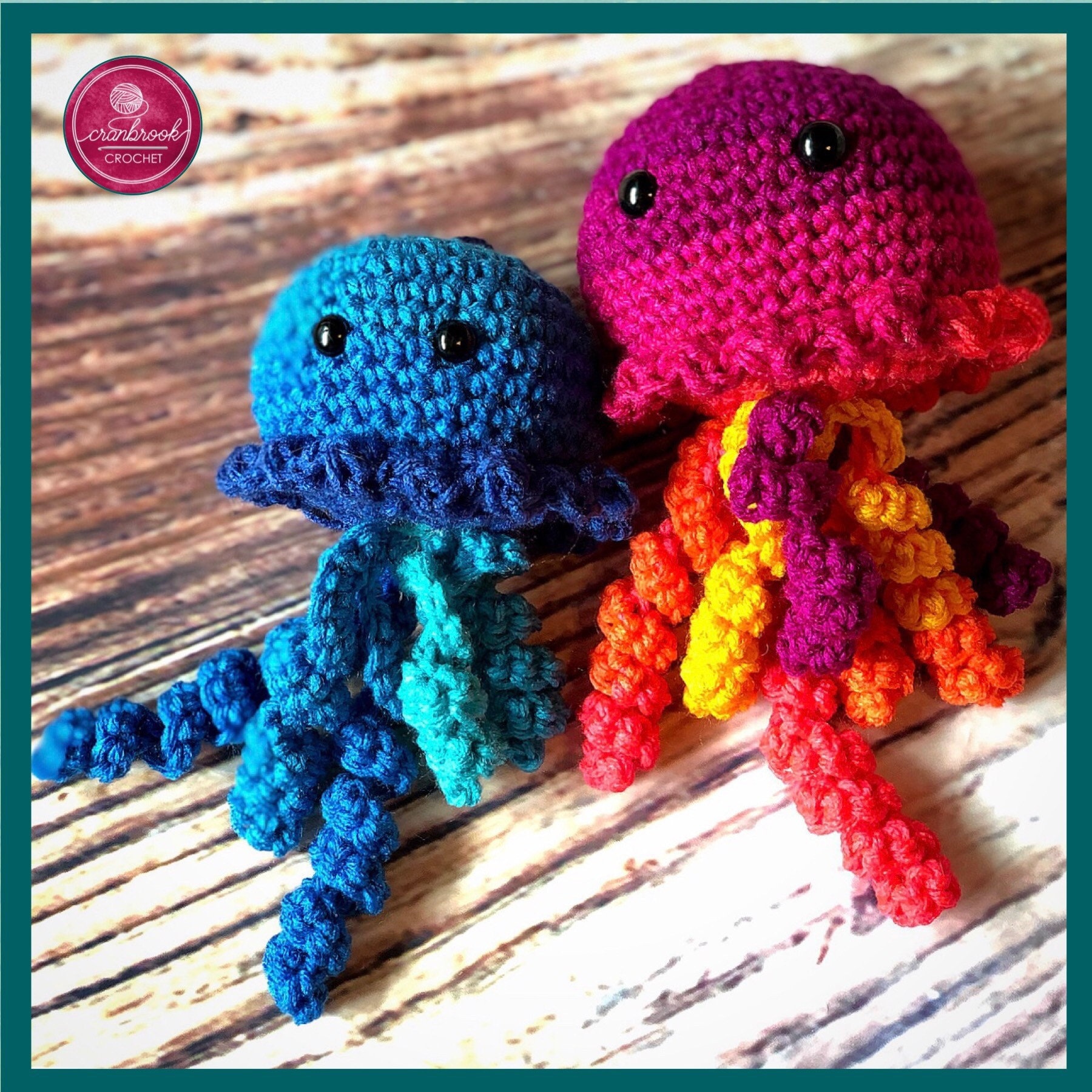 39 Crochet Jellyfish Patterns: Amigurumi, Rattles, Squish, and Keychains 23 Peanut Butter the Jellyfish Crochet
