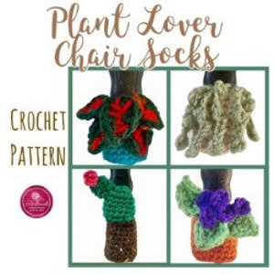 Plant Lover Chair Sock Crochet Pattern