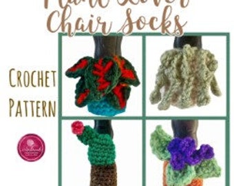 Plant Lover Chair Sock Crochet Pattern