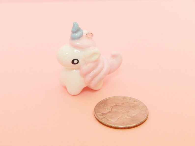Unicorn Polymer Clay Charm ON SALE Unicorn Figurine Unicorn Charm Kawaii Unicorn Clay Unicorn Unicorn Necklace