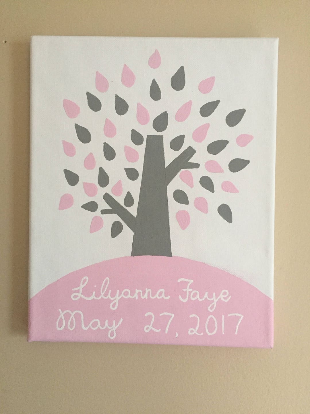 Nature Inspired Nursery Decor, Tree Nursery Art, Tree Painting, Nursery