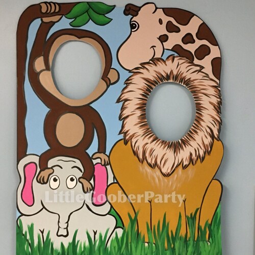 PRINTABLE 36x48 Jungle Safari Party Photo Booth Prop / - Etsy