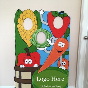 Outdoor Fall Farm Photo Booth Prop, Veggies and Fruit Cutout, Outdoor Fall Festival Face in Hole Photo Op Standee